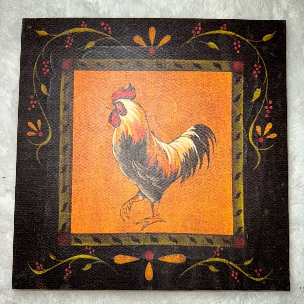 Very Old 10” Rooster Canvases - Picture 5 of 5